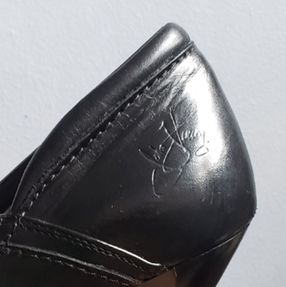 JOHN FLUEVOG BLACK LEATHER PUMPS SIZE 6.5 - Picture 12 of 16